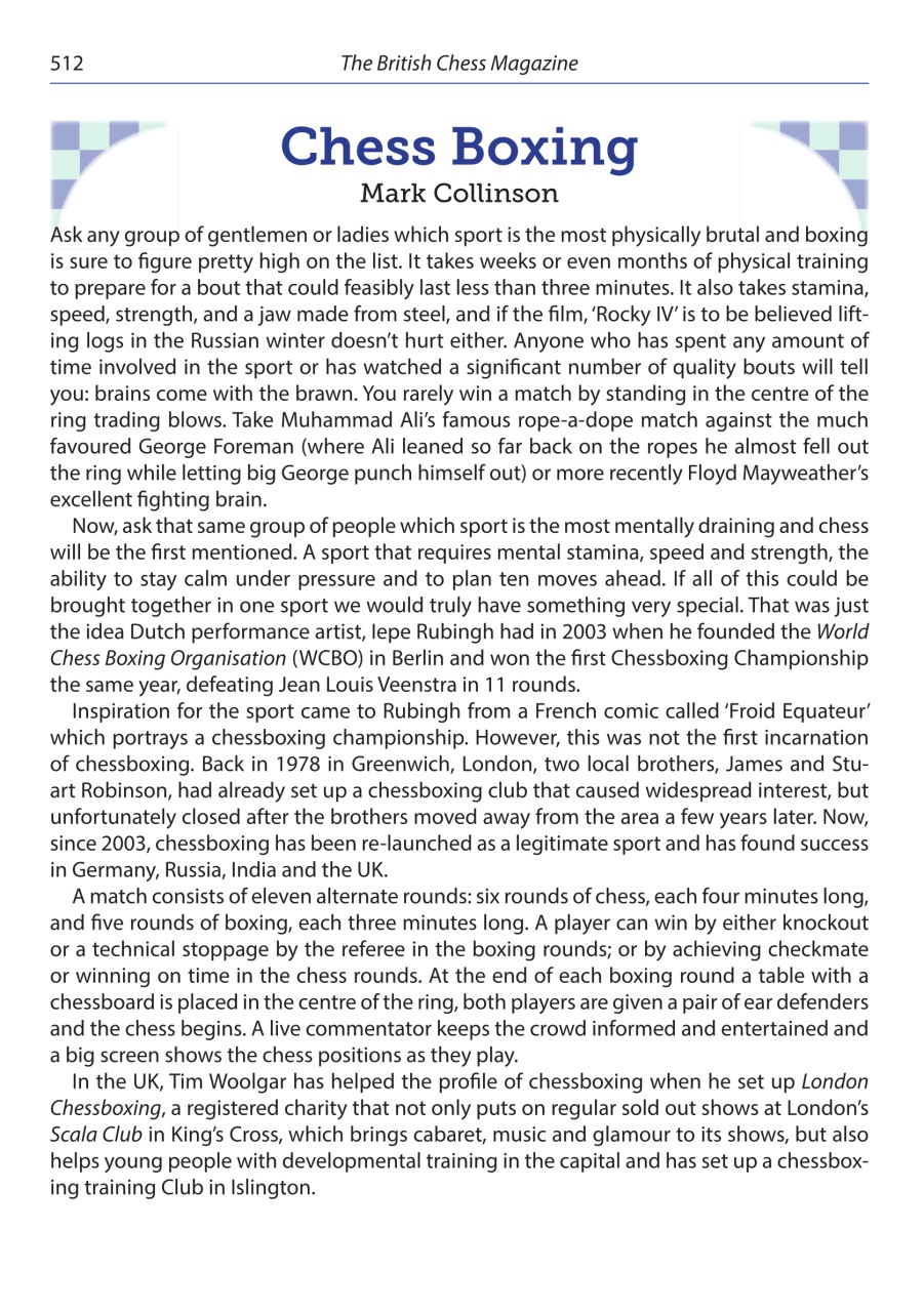 British Chess Magazine Preview Pages