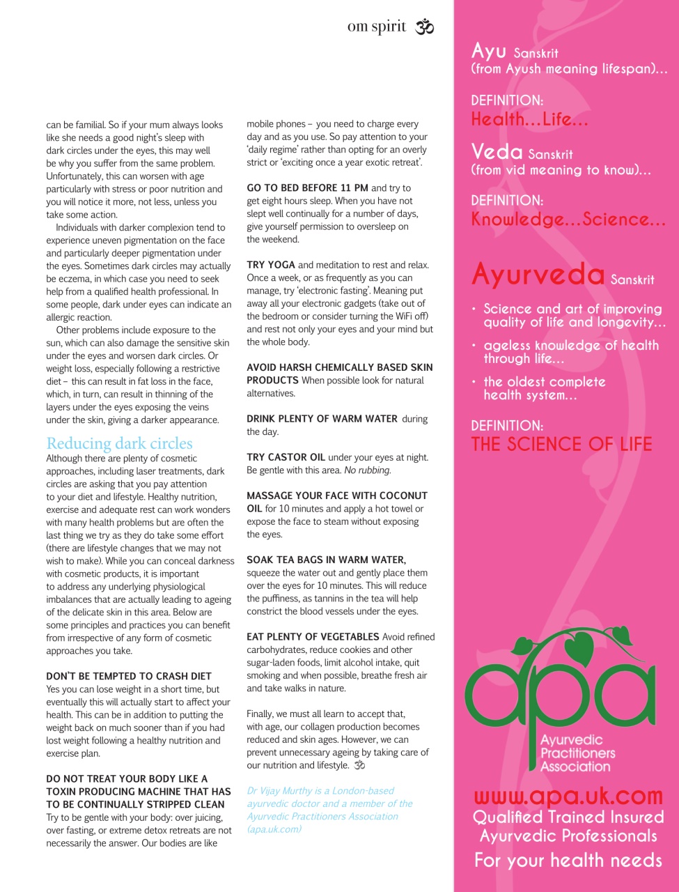 OM Yoga Magazine Preview Pages
