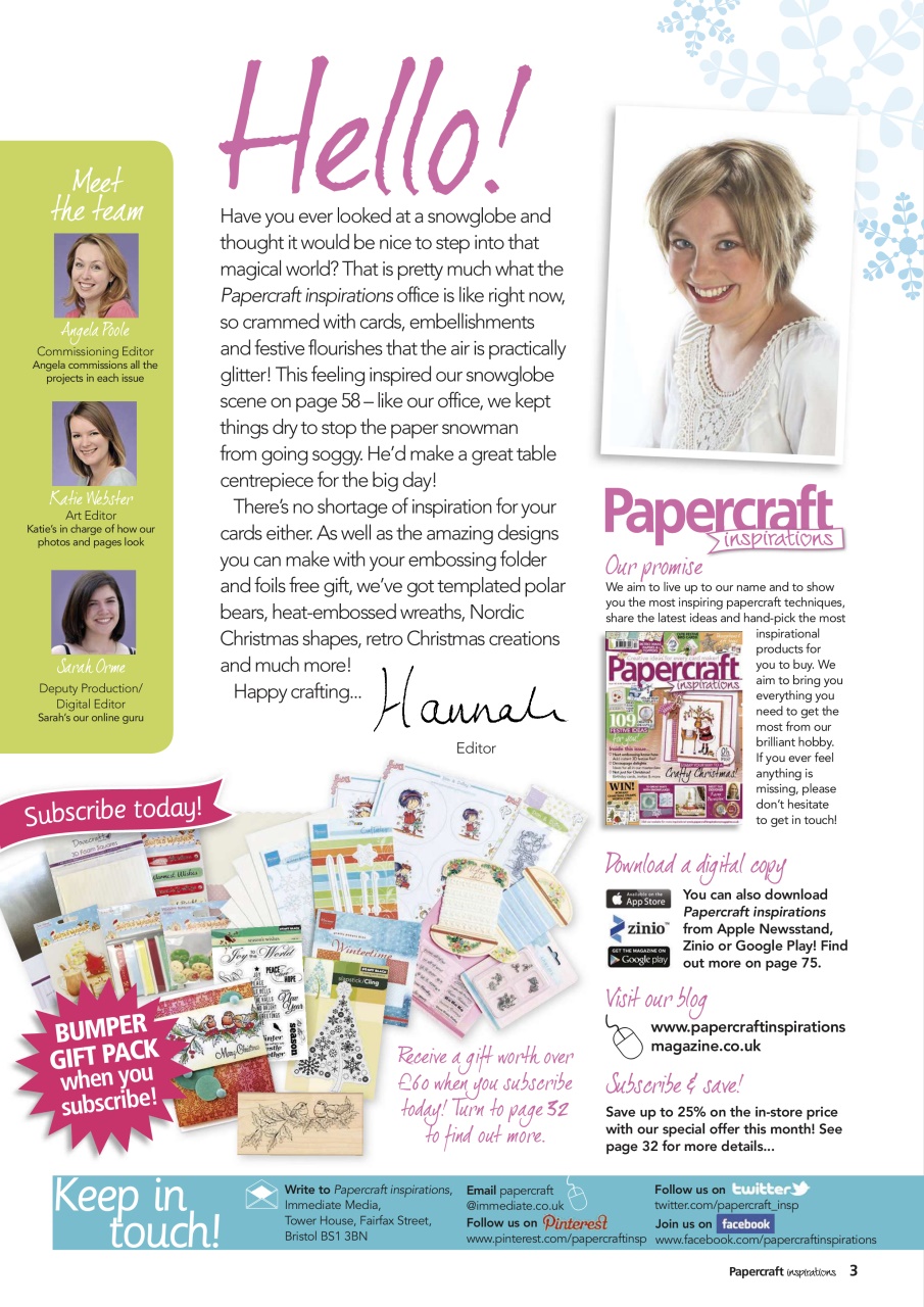 Papercraft Inspirations Preview Pages