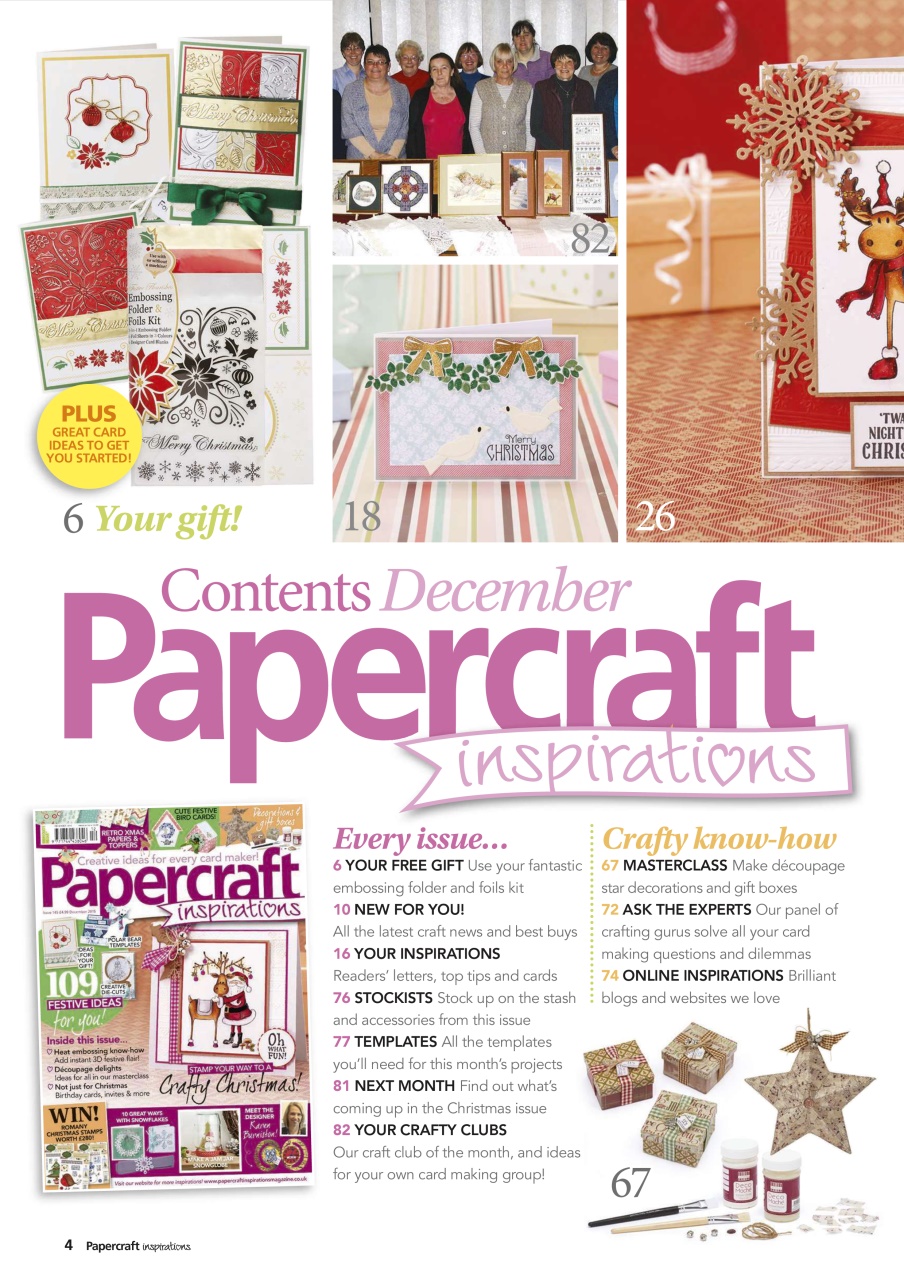 Papercraft Inspirations Preview Pages