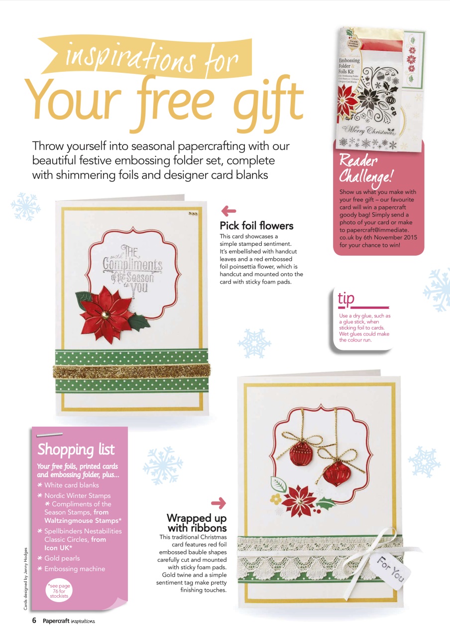 Papercraft Inspirations Preview Pages
