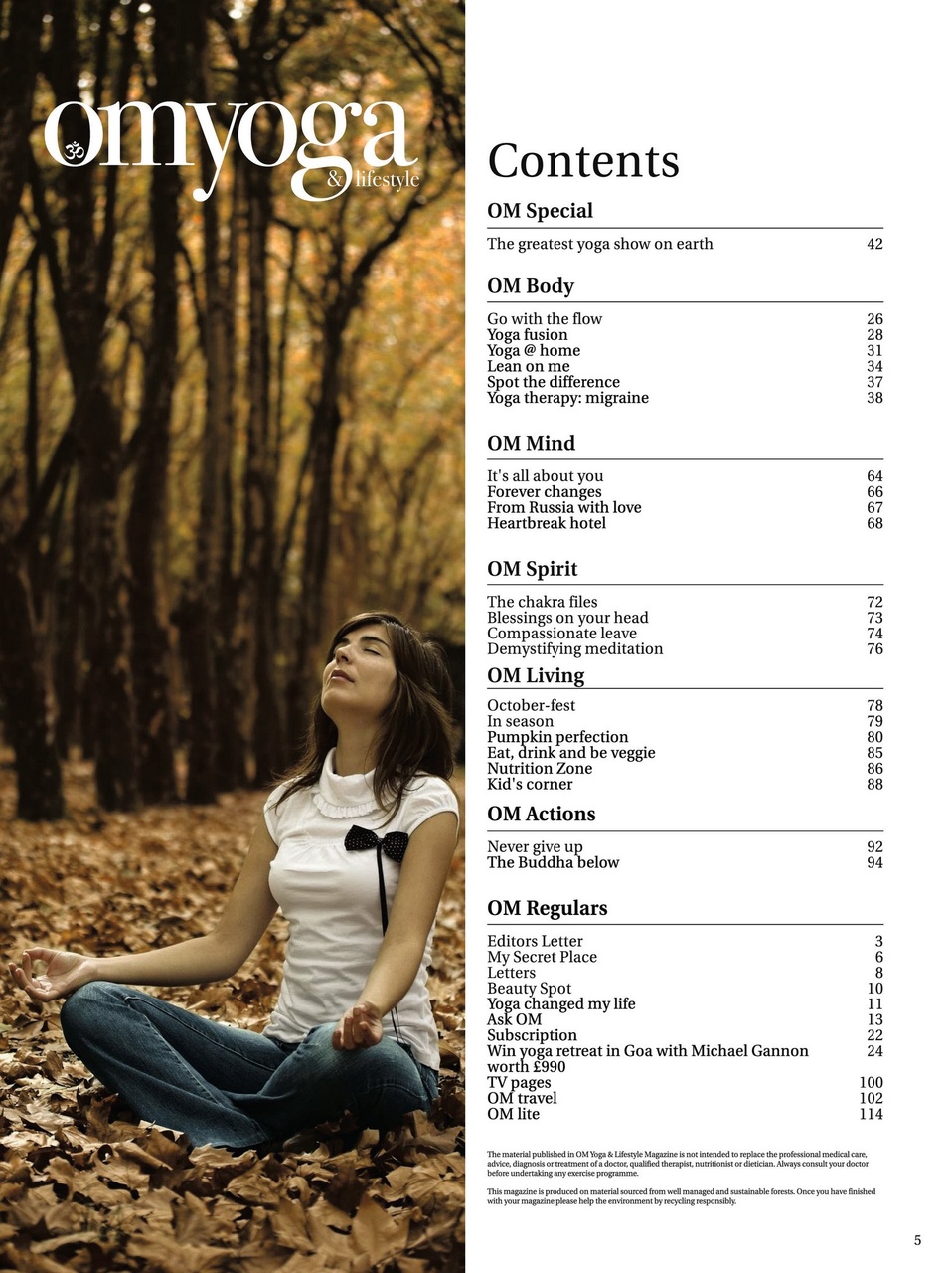 OM Yoga Magazine Preview Pages