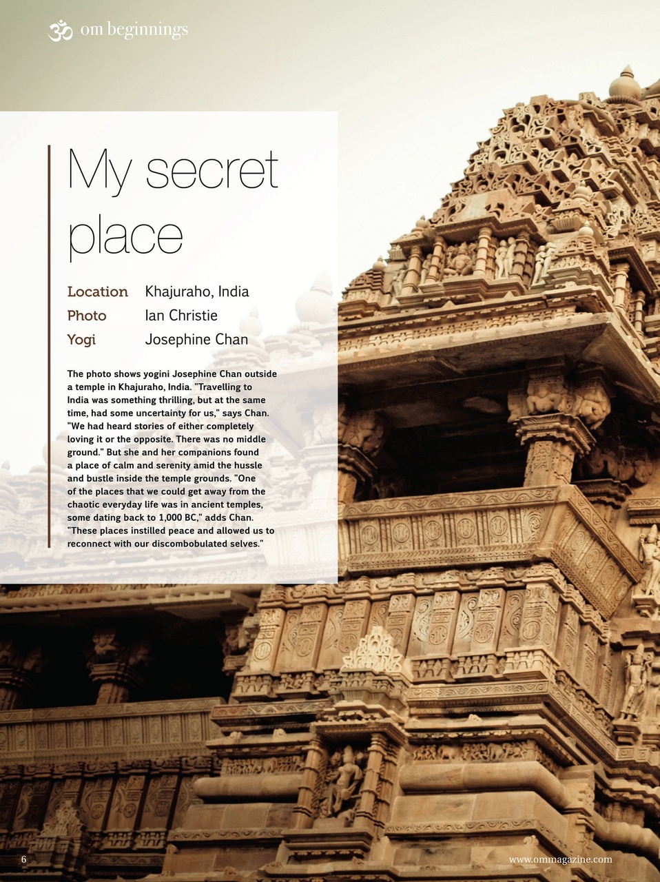 OM Yoga Magazine Preview Pages