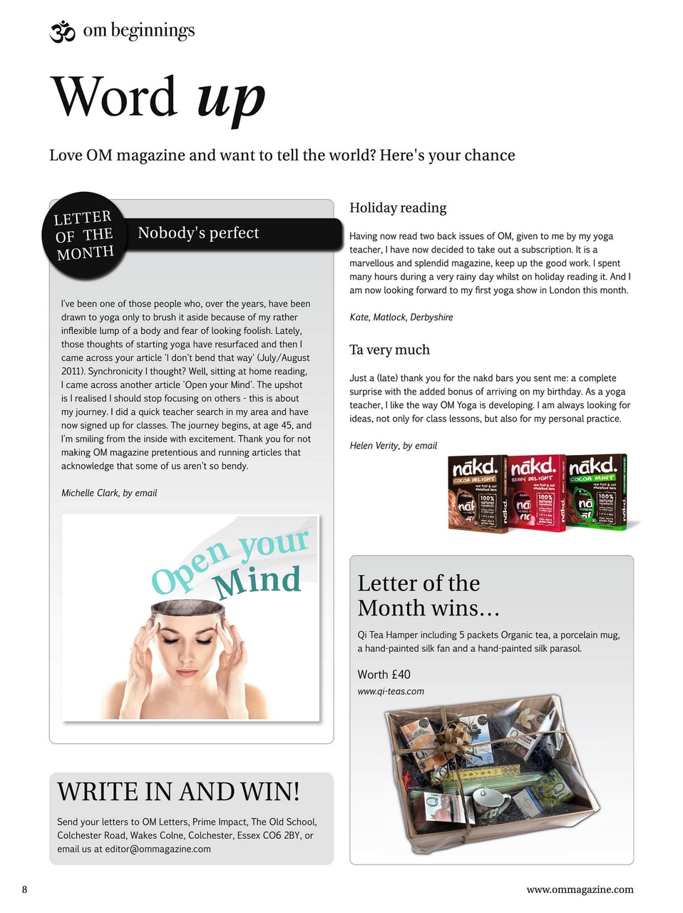 OM Yoga Magazine Preview Pages