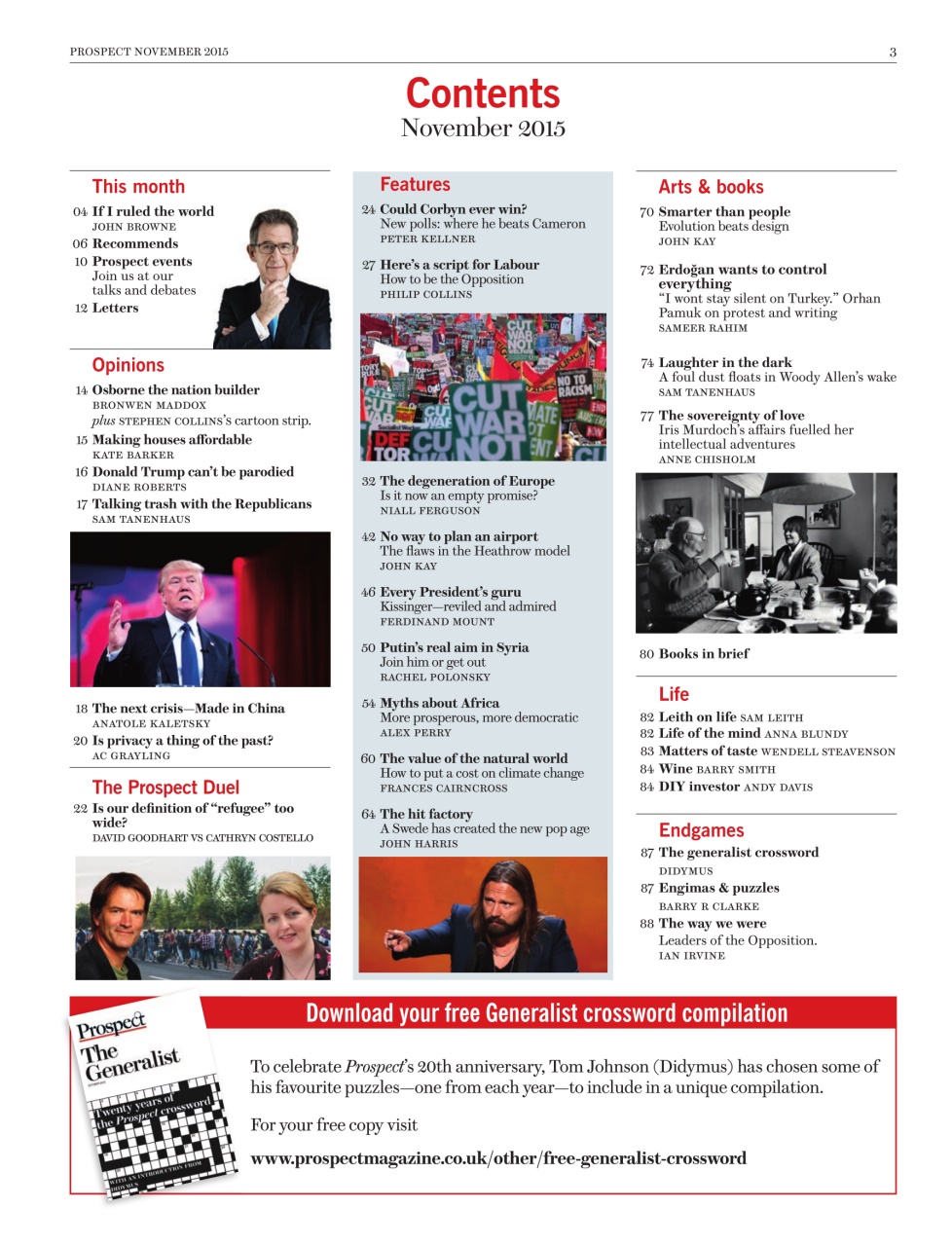 Prospect Magazine Preview Pages