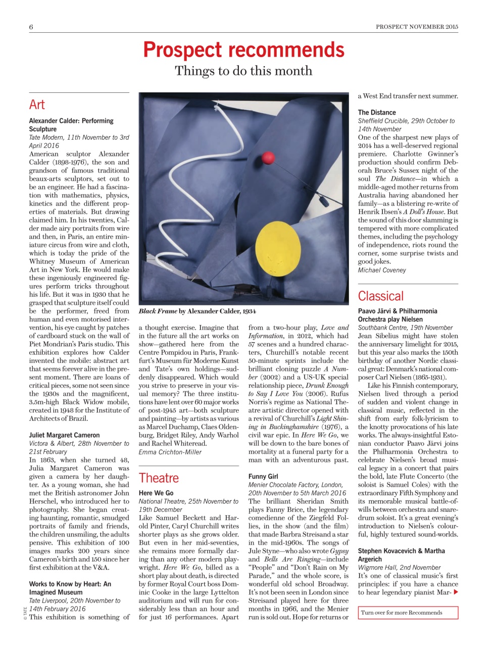 Prospect Magazine Preview Pages