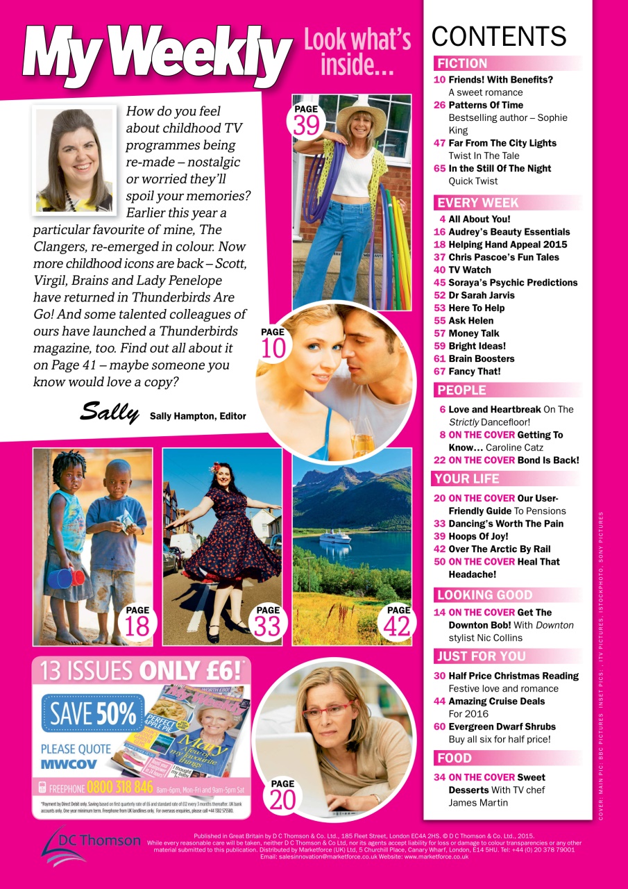 My Weekly Preview Pages