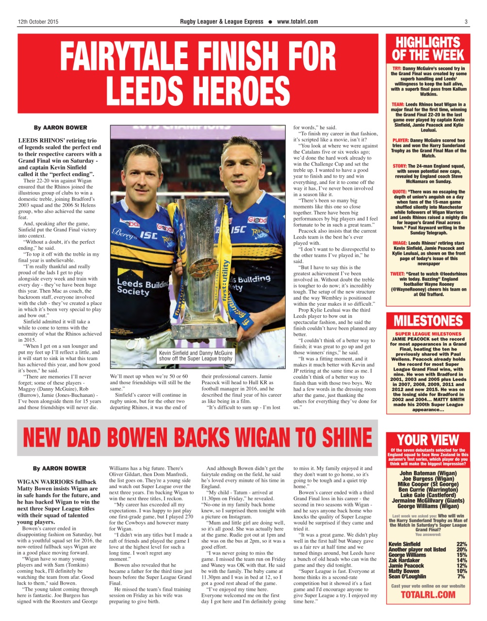 League Express Preview Pages