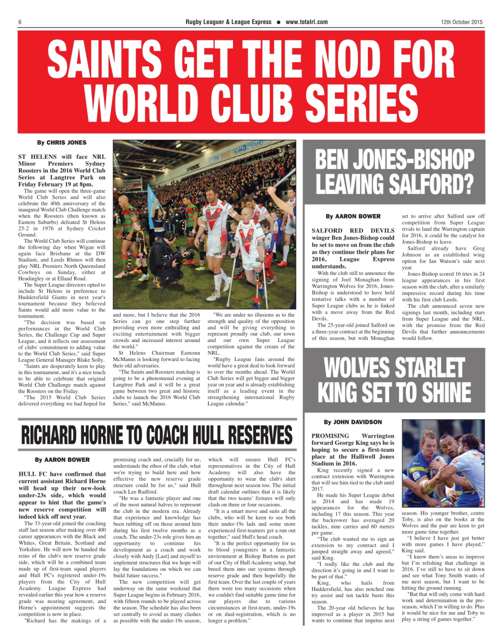 League Express Preview Pages