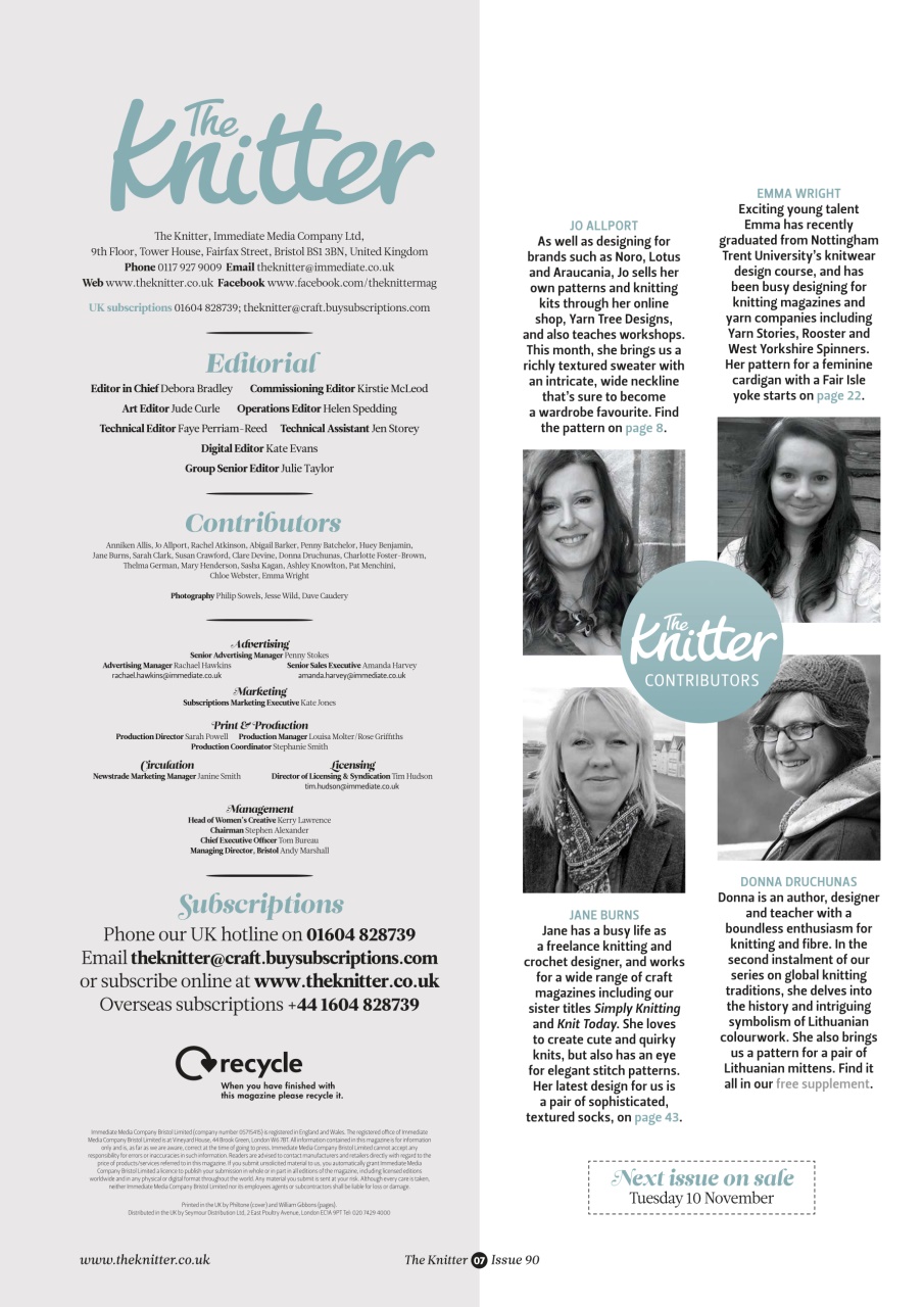 The Knitter Preview Pages