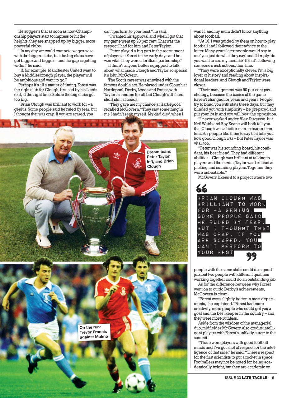Late Tackle Football Magazine Preview Pages