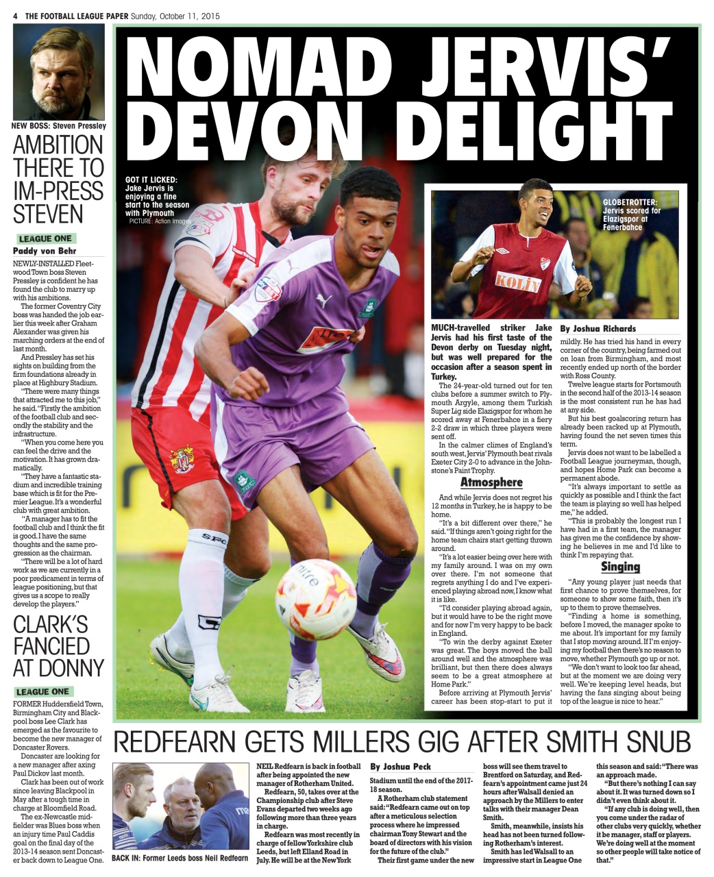 The Football League Paper Preview Pages