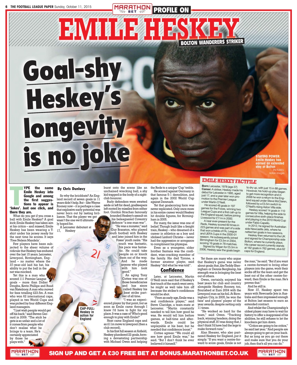 The Football League Paper Preview Pages