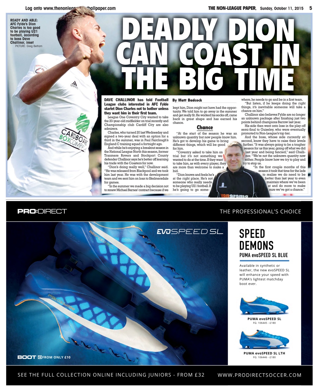 The Non-League Football Paper Preview Pages