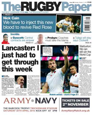 The Rugby Paper issue 11th October 2015