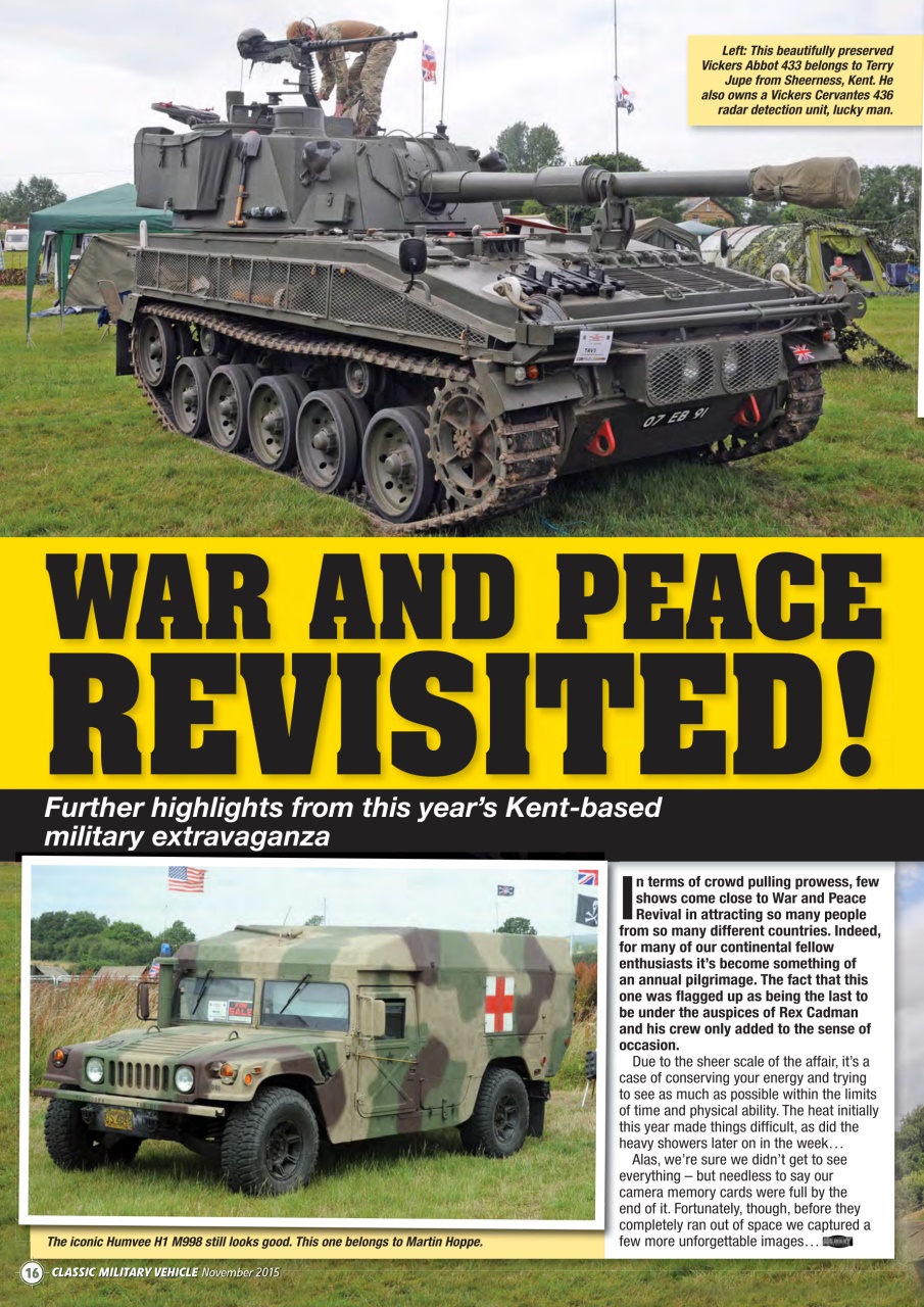 Classic Military Vehicle Preview Pages