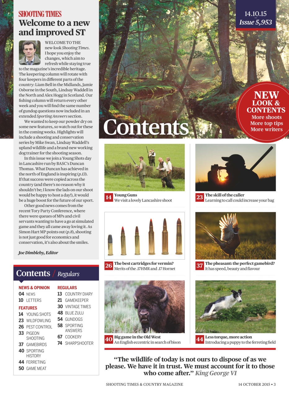 Shooting Times & Country Preview Pages