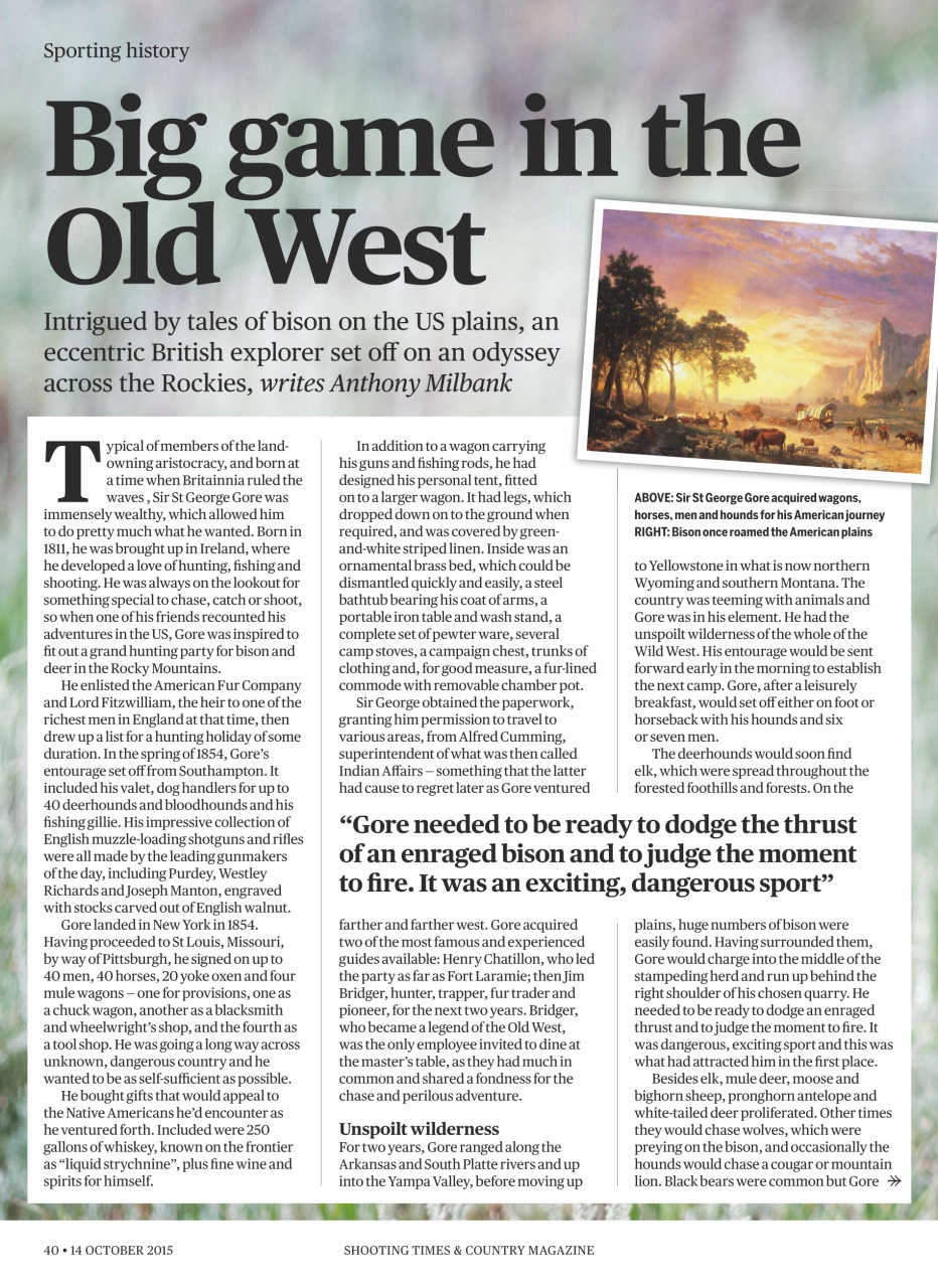 Shooting Times & Country Preview Pages