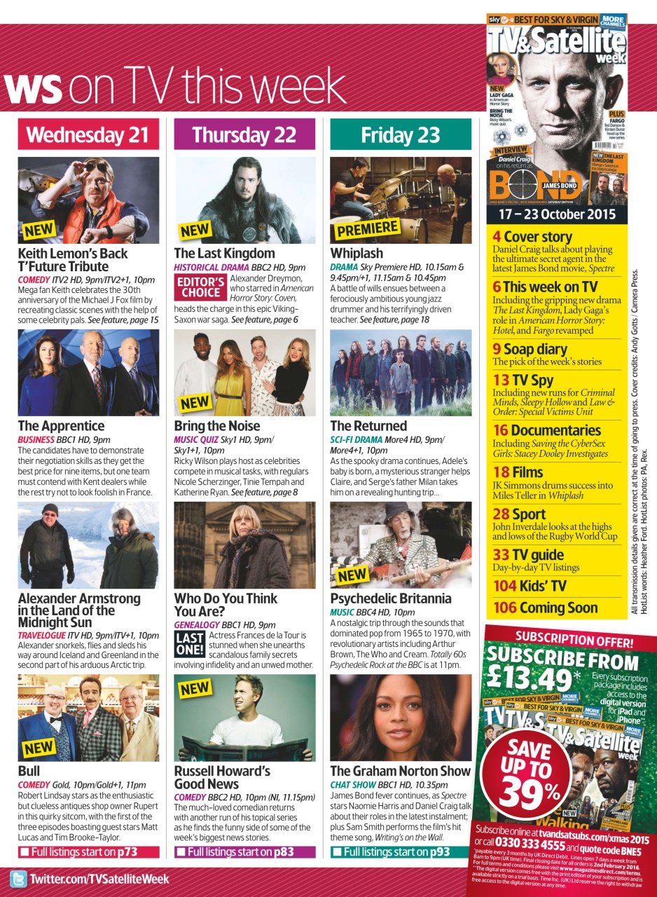 TV & Satellite Week Preview Pages
