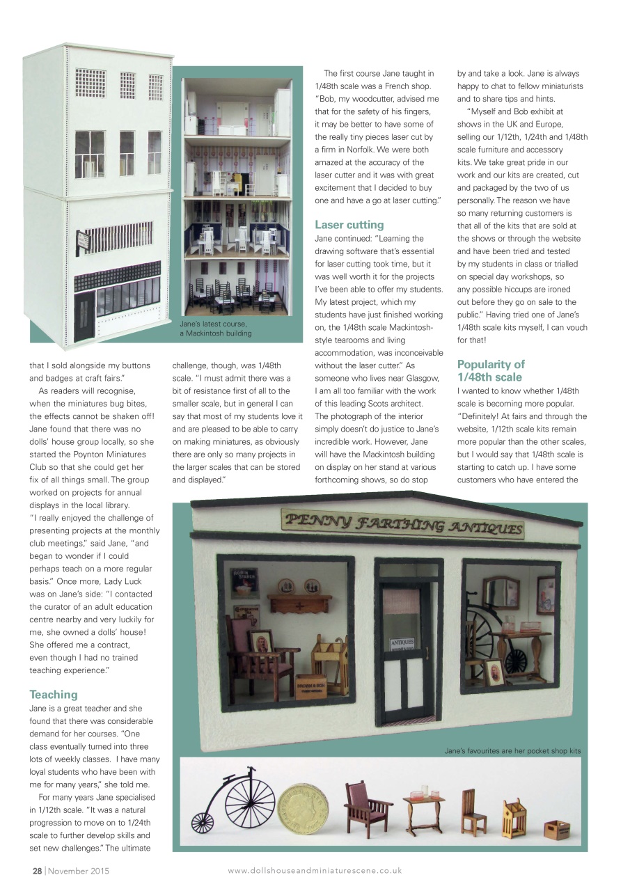 Dolls House and Miniature Scene Preview Pages