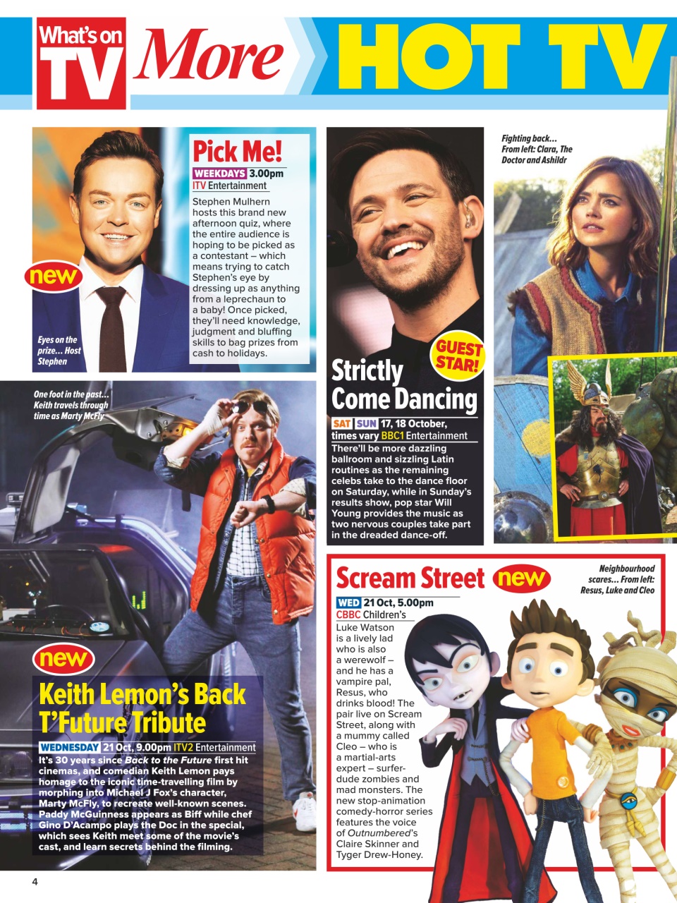 What's on TV Preview Pages