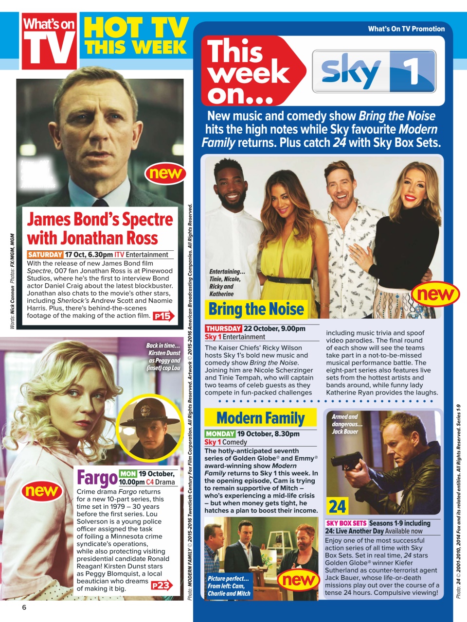 What's on TV Preview Pages