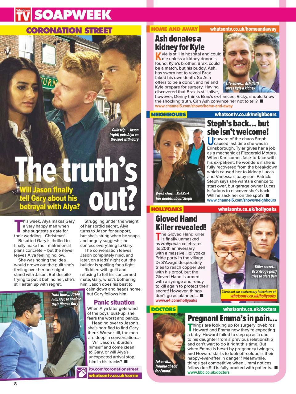 What's on TV Preview Pages