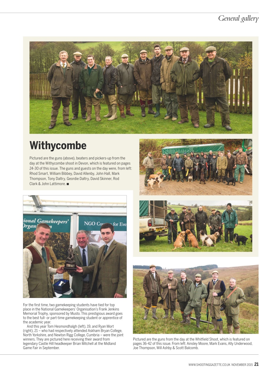 Shooting Gazette Preview Pages