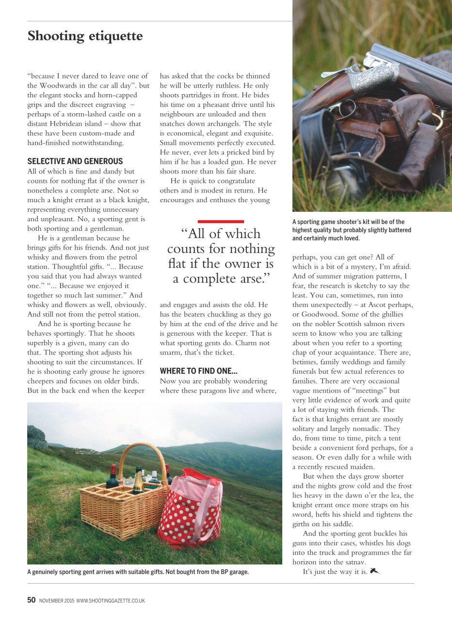 Shooting Gazette Preview Pages