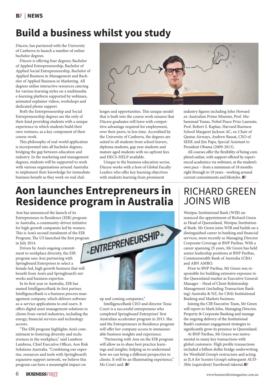 Business First Magazine Preview Pages