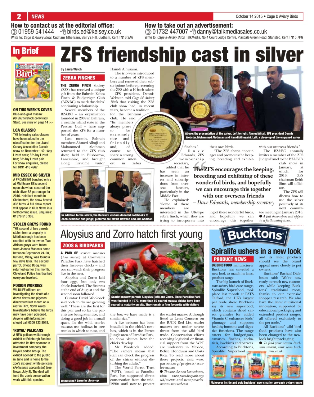 Cage & Aviary Birds Preview Pages