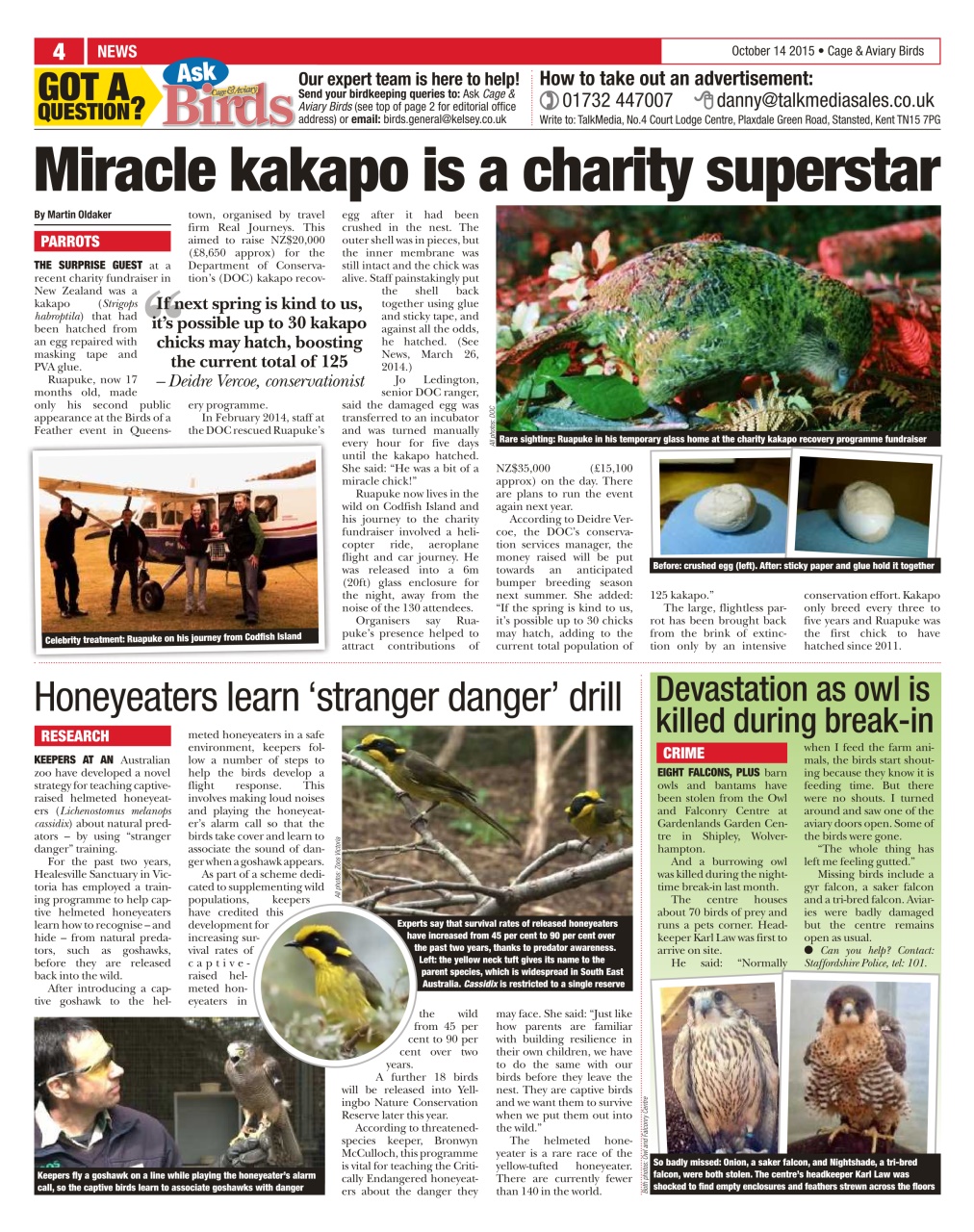 Cage & Aviary Birds Preview Pages