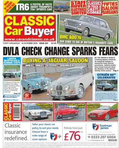 Classic Car Buyer issue No. 300 DVLA Check Change Sparks Fears