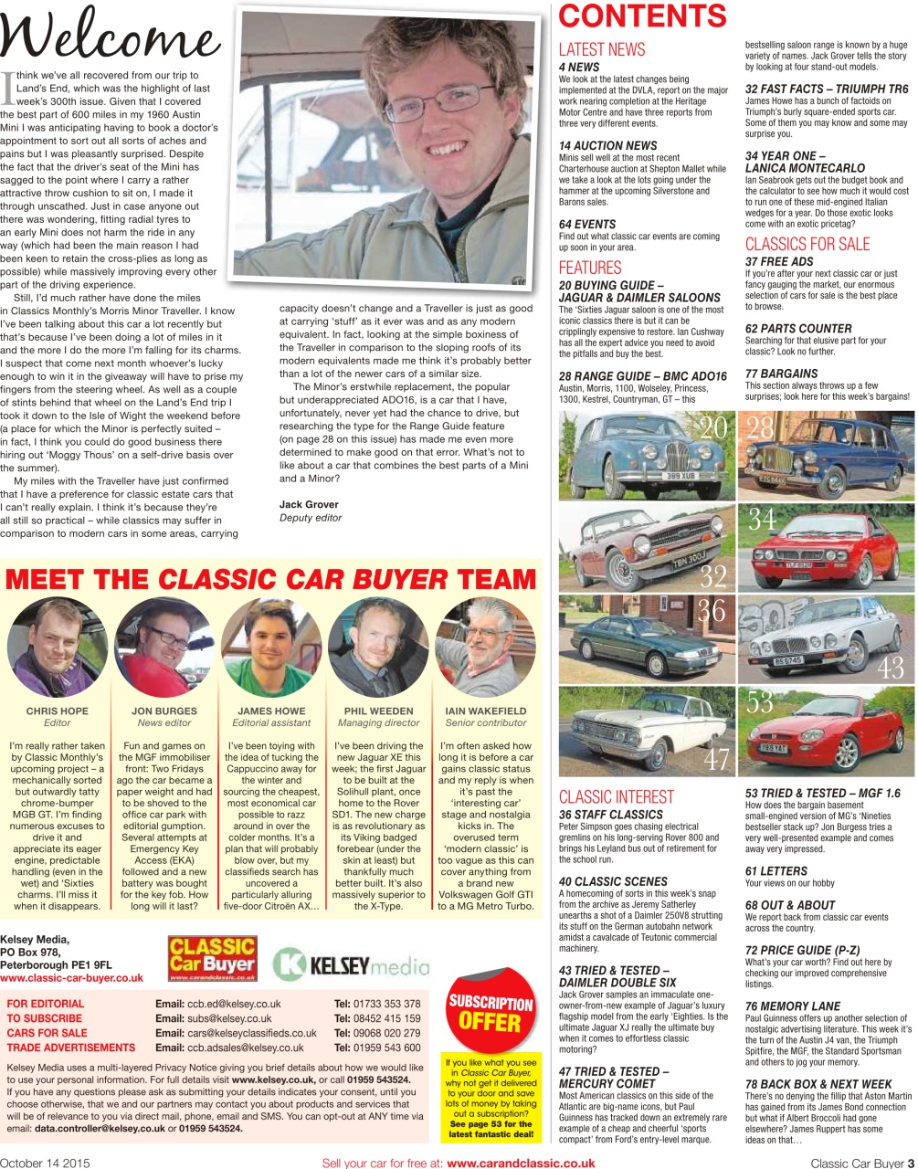 Classic Car Buyer Preview Pages