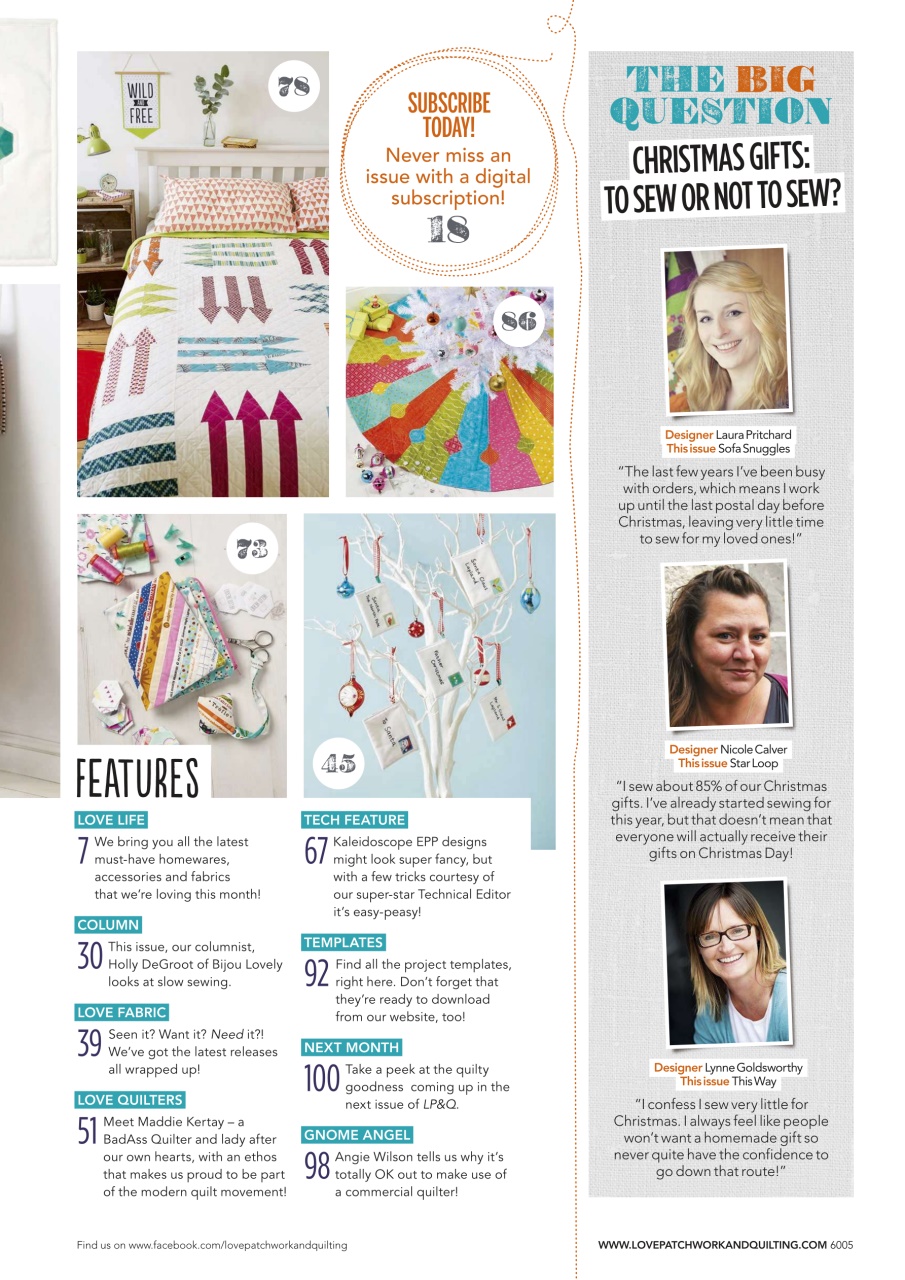 Love Patchwork & Quilting Preview Pages