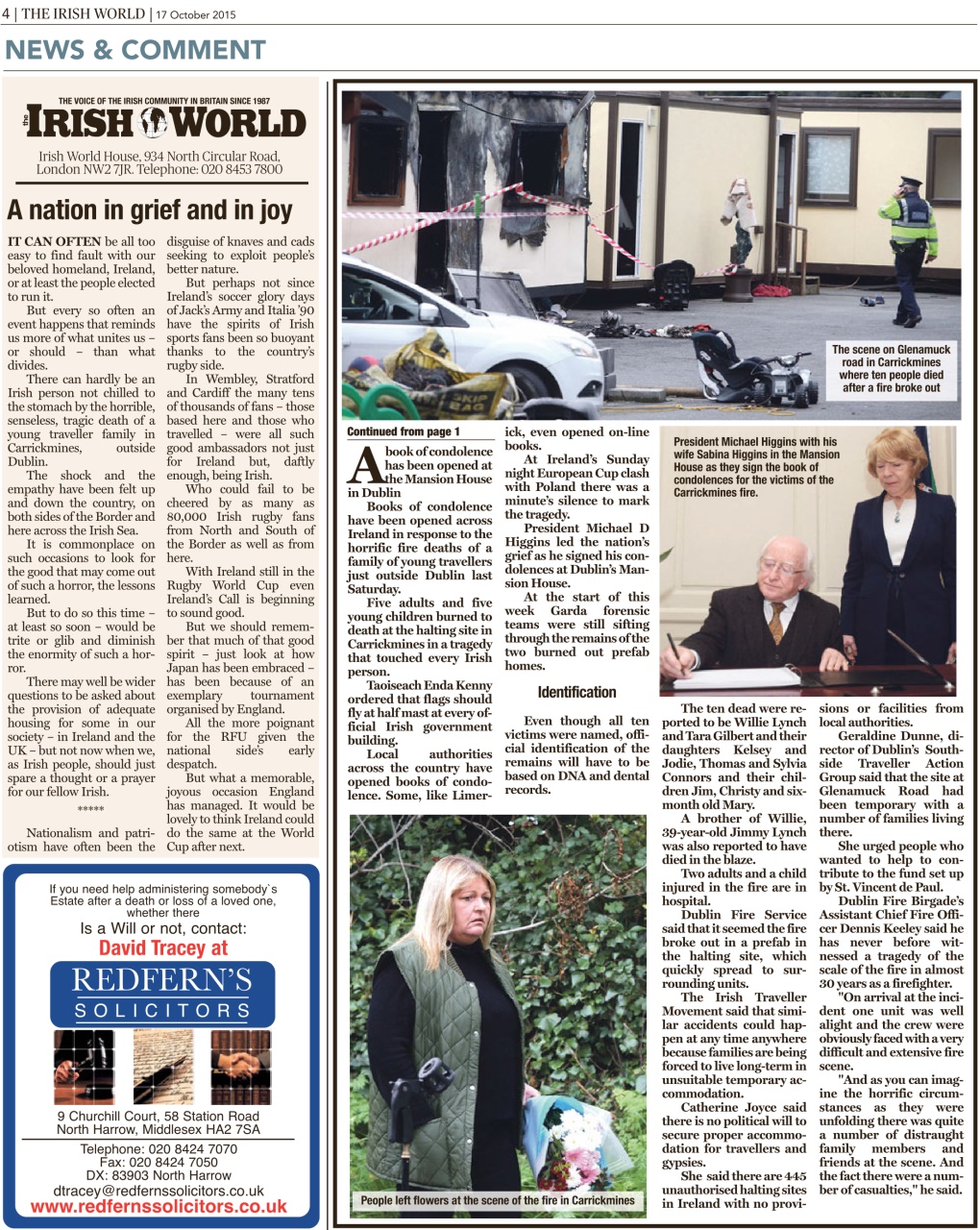 Irish World Preview Pages