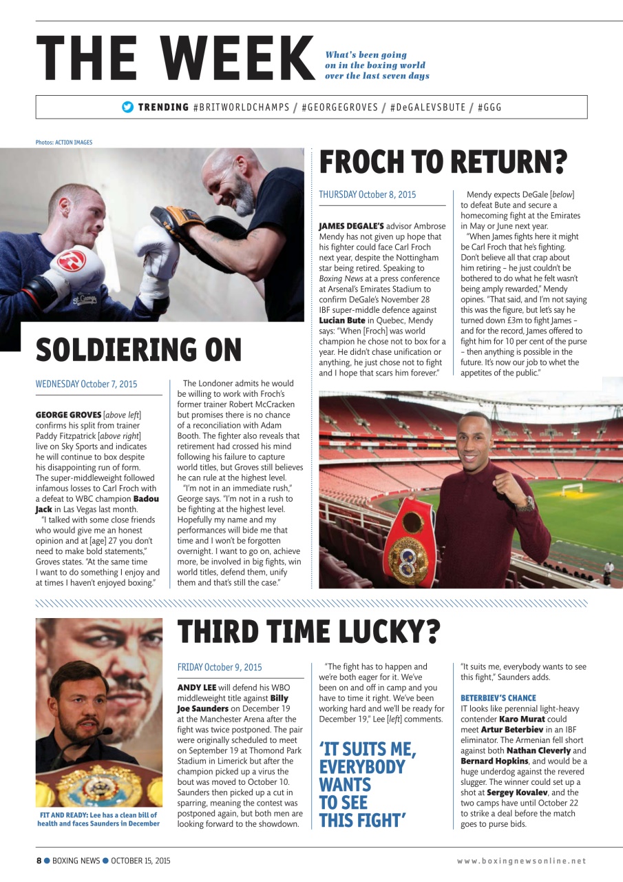 Boxing News Preview Pages