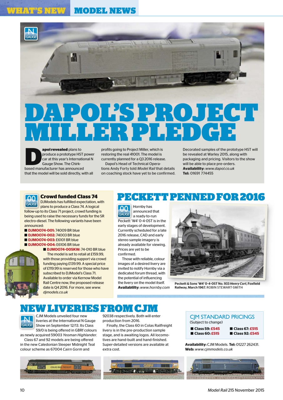 Model Rail Preview Pages