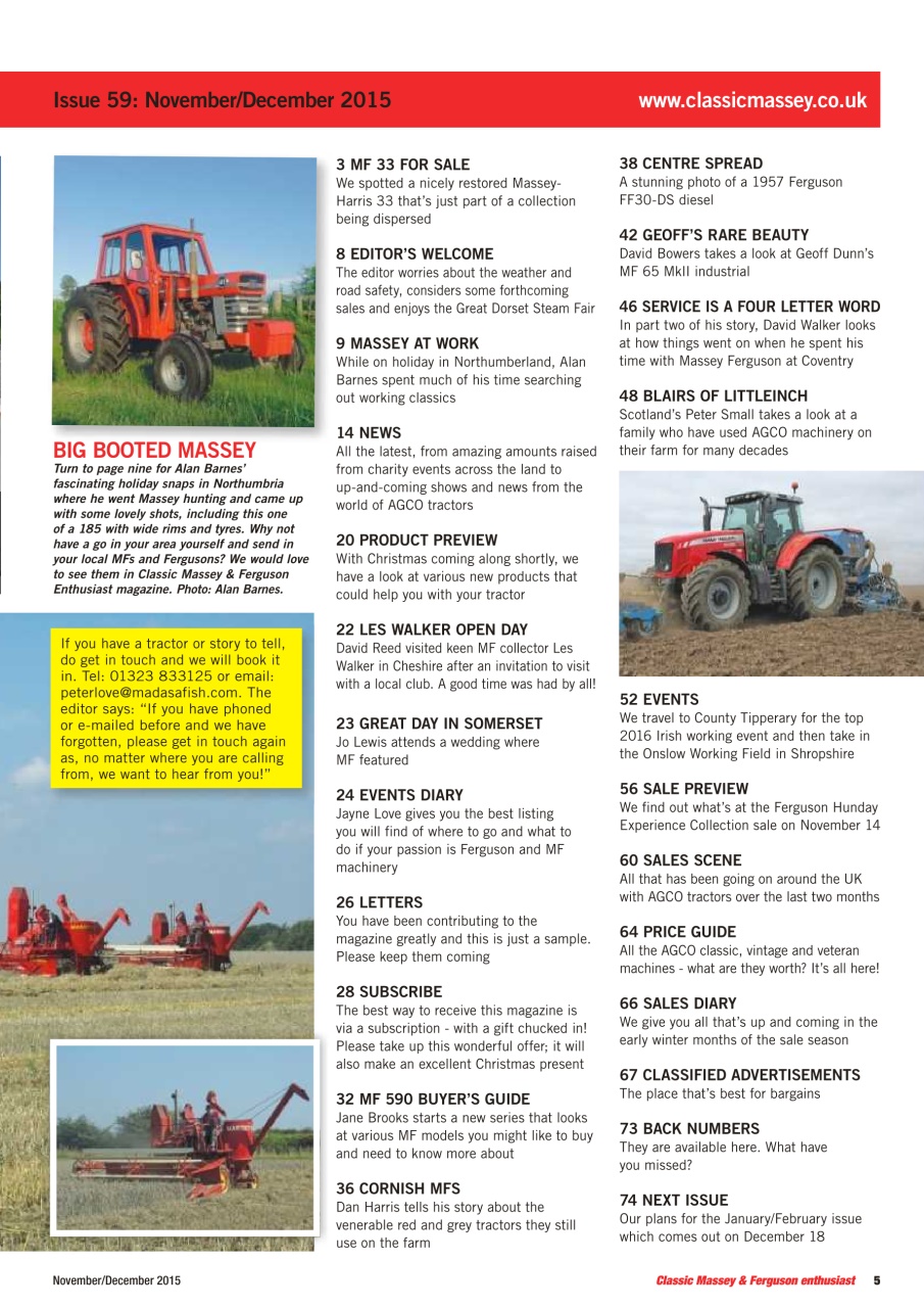 Classic Massey Preview Pages