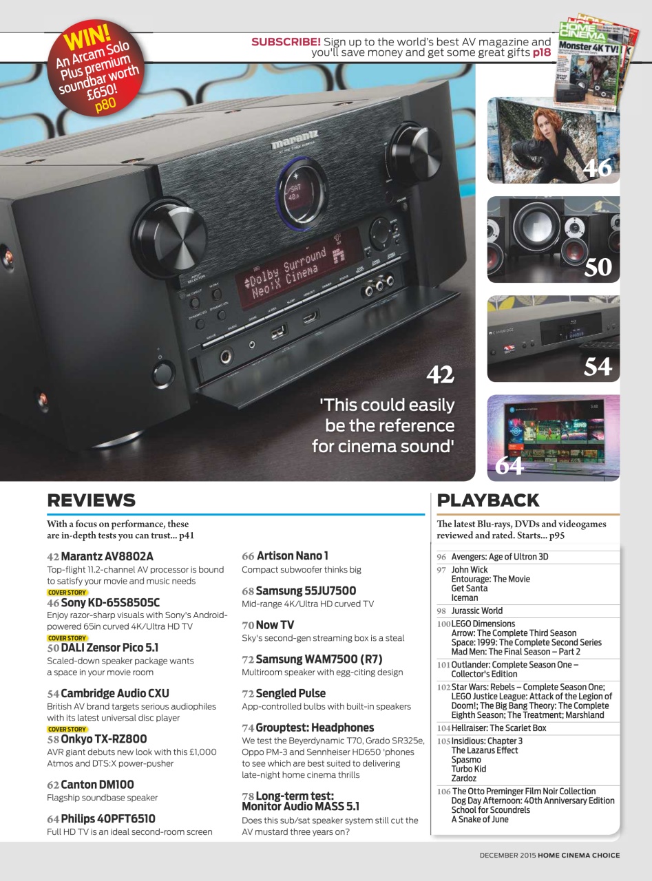 Home Cinema Choice Preview Pages