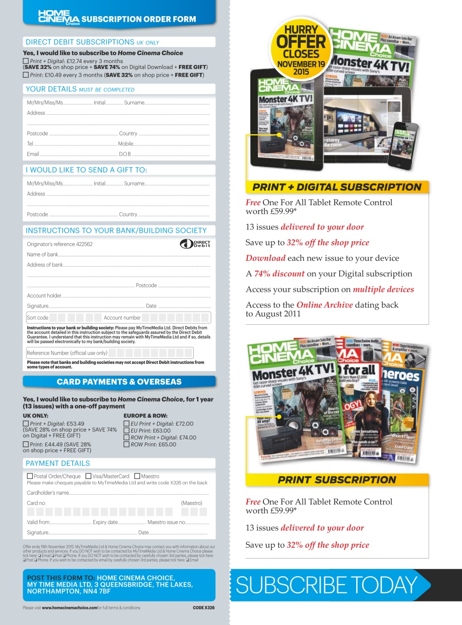 Home Cinema Choice Preview Pages