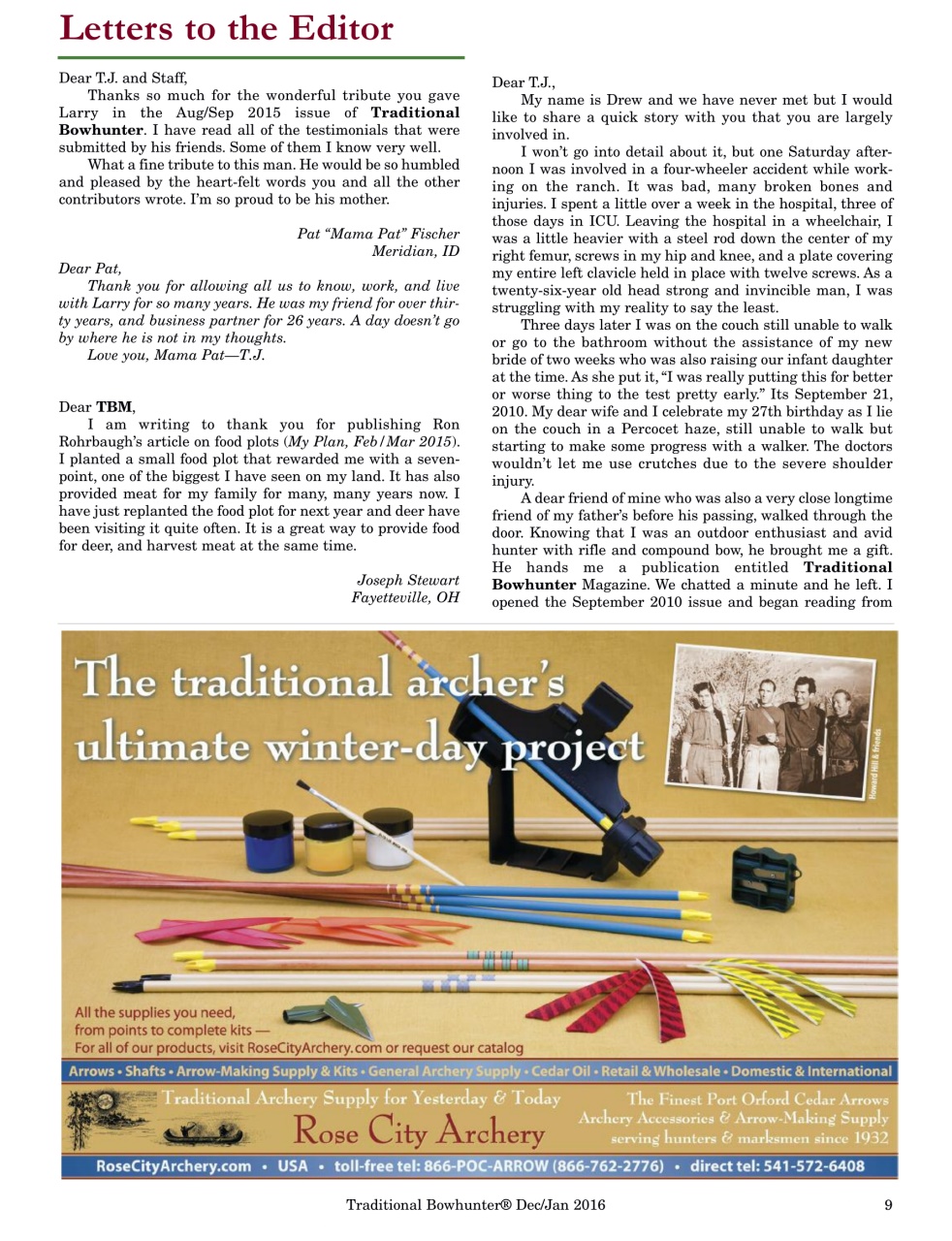 Traditional Bowhunter Magazine Preview Pages