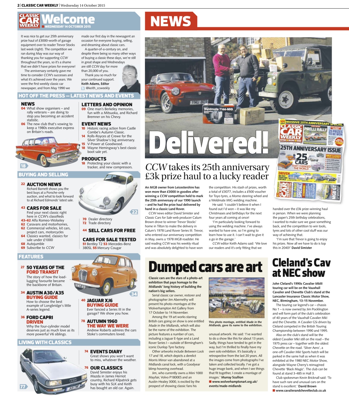 Classic Car Weekly Preview Pages
