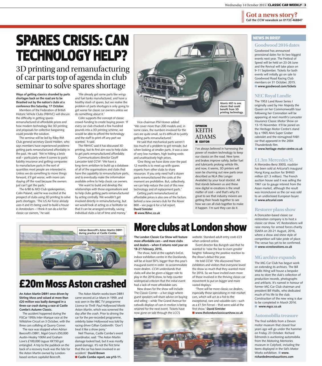 Classic Car Weekly Preview Pages