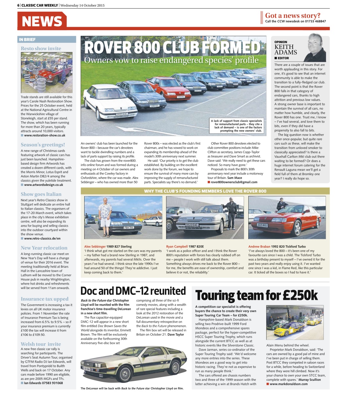 Classic Car Weekly Preview Pages