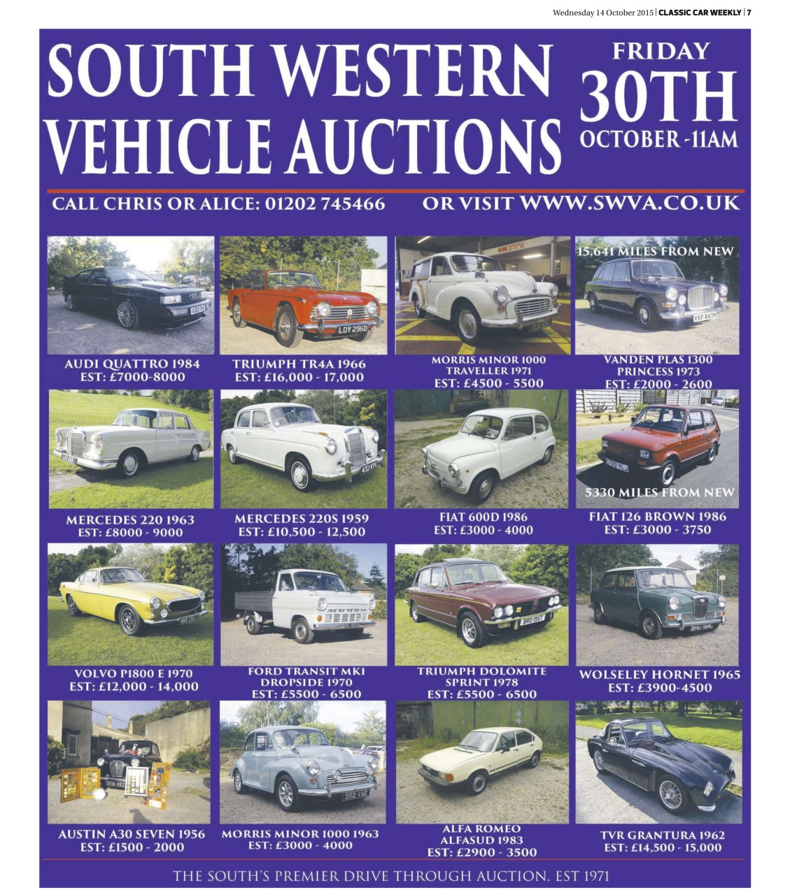 Classic Car Weekly Preview Pages