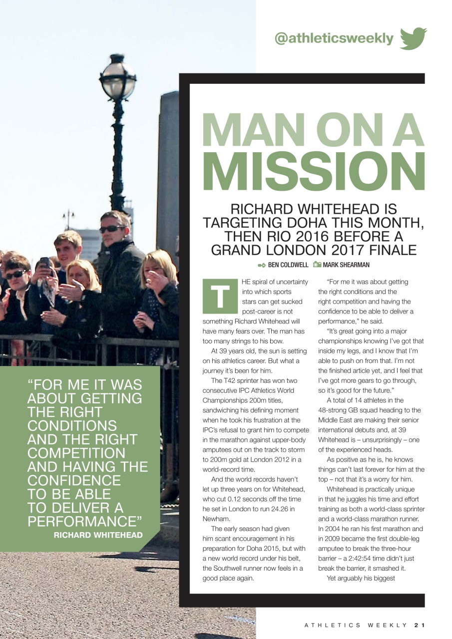 AW – Athletics Weekly Magazine Preview Pages