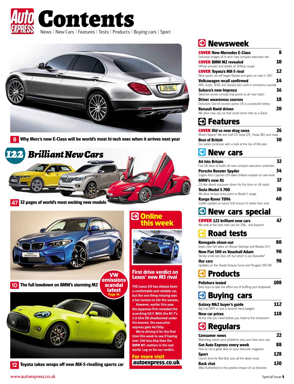 Auto Express Preview Pages