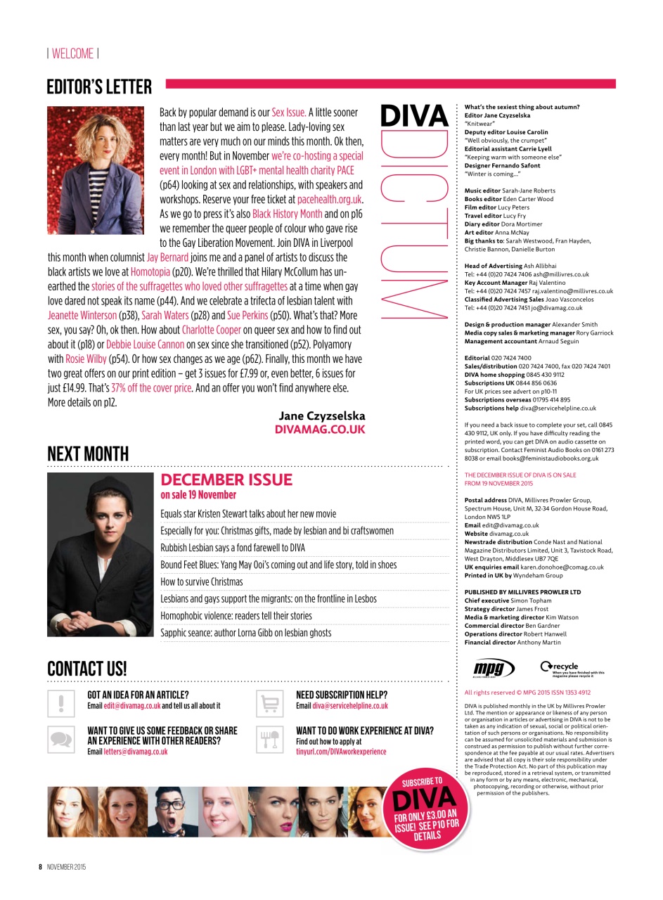 DIVA Magazine Preview Pages