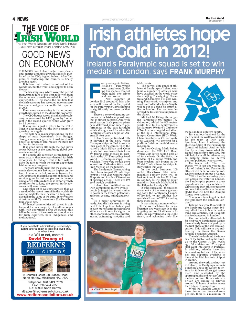 Irish World Preview Pages